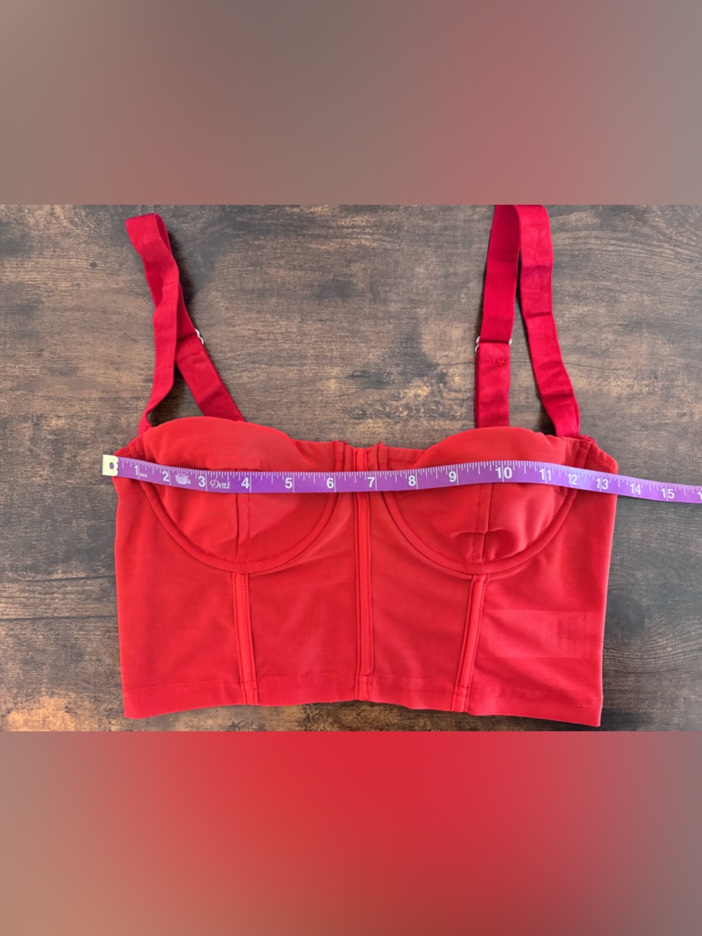Edikted Red Corset Halter Tank Top Size S - Picture 5 of 11